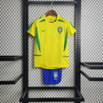 Brazil Home 2002-03 Retro Kids suit