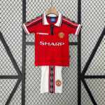 Manchester United Home 1998-99 Retro Kids suit