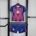 Barcelona Home 2025-26 Kids Suit