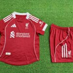 Liverpool Home 2025-26 Player Kids Suit Edition