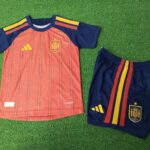 Spain Home 2025-26 Player Kids Suit Edition