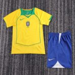 Brazil Home 2004-05 Retro Kids suit