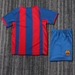 Barcelona Home 2004-05 Retro Kids suit - Image 2
