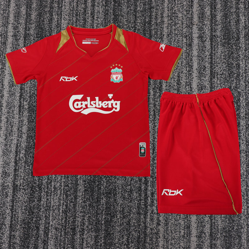 ec4b8020 Liverpool Home 2005-06 Retro Kids suit - الصورة 1